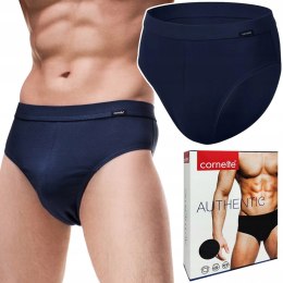 Slipy Męskie Klasyczne Majtki Bawełniane CORNETTE AUTHENTIC Granatowe - XL