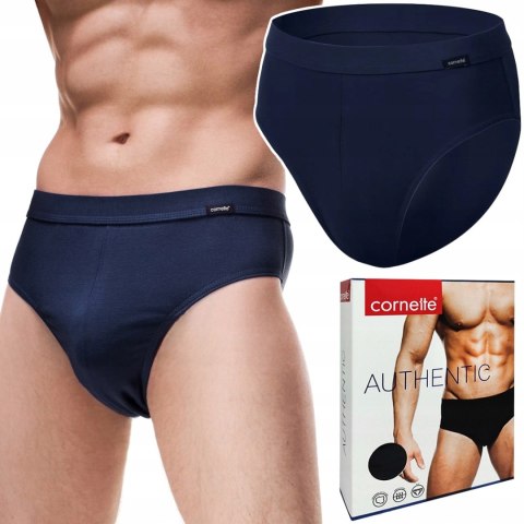 Slipy Męskie Klasyczne Majtki Bawełniane CORNETTE AUTHENTIC Granatowe - XL