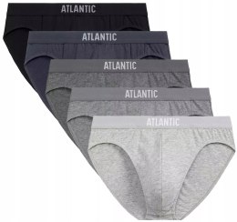 Slipy męskie 5 PAR Sportowe Bawełniane Majtki ATLANTIC 5BMP-094 - XXL