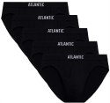 Slipy męskie 5 PAR Sportowe Bawełniane Majtki ATLANTIC 5BMP-094 - M