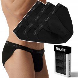 Slipy męskie TANGA 3 PARY skąpe majtki bawełniane ATLANTIC 3BMP-1582 - XL