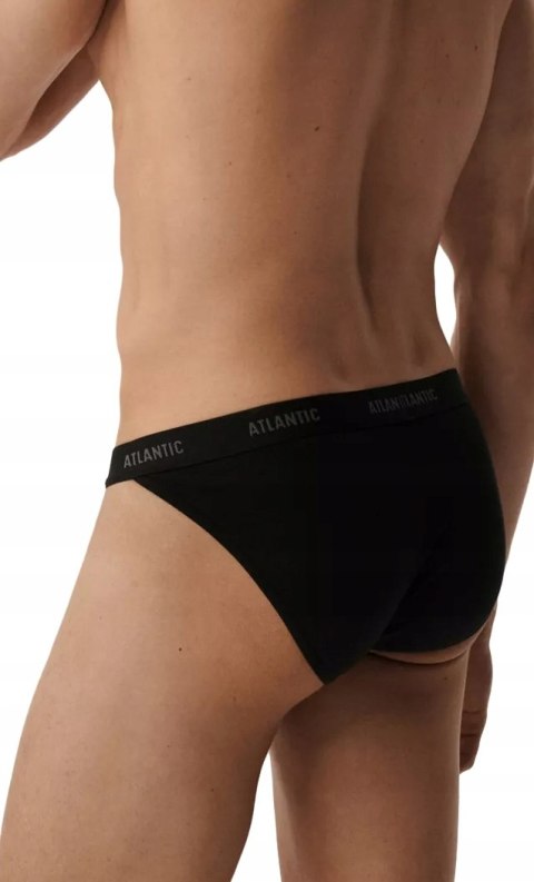 Slipy męskie TANGA 3 PARY skąpe majtki bawełniane ATLANTIC 3BMP-1582 - XL