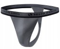 Stringi Męskie Wygodne Majtki Bawełniane SESTO SENSO STM01 Grafitowe - XXL