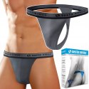 Stringi Męskie Wygodne Majtki Bawełniane SESTO SENSO STM01 Grafitowe - XL