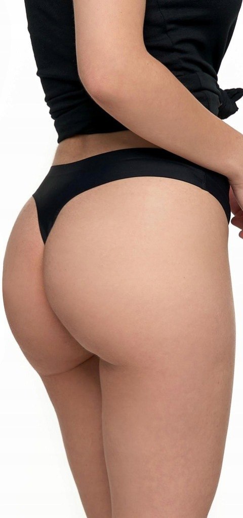 Stringi damskie LASEROWO cięte majtki gładkie MORAJ - XL Stringi damskie LASEROWO cięte majtki gładkie MORAJ - XL