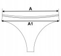 Stringi damskie LASEROWO cięte majtki gładkie MORAJ - XL Stringi damskie LASEROWO cięte majtki gładkie MORAJ - XL
