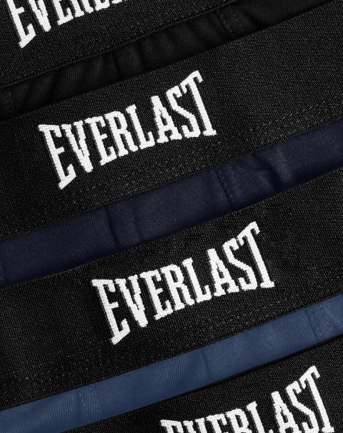 Bokserki Męskie Sportowe 4-PAK Dopasowane Bawełniane Szorty EVERLAST - M