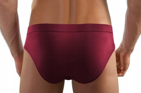 Slipy Męskie Klasyczne Majtki z Modalu SESTO SENSO SM03 Bordowe - XL