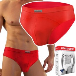 Slipy Męskie Klasyczne Majtki z Modalu SESTO SENSO SM03 Czerwone - XL