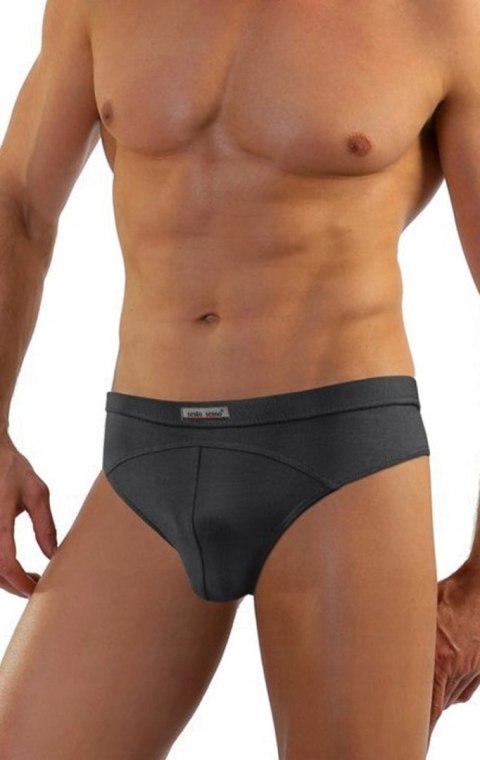 Slipy Męskie Klasyczne Majtki z Modalu SESTO SENSO SM03 Grafitowe - L
