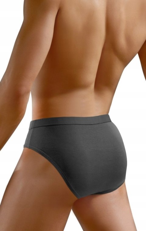 Slipy Męskie Klasyczne Majtki z Modalu SESTO SENSO SM03 Grafitowe - M