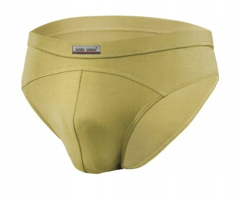 Slipy Męskie Klasyczne Majtki z Modalu SESTO SENSO SM03 Oliwkowe - XL