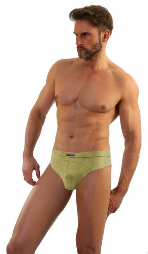 Slipy Męskie Klasyczne Majtki z Modalu SESTO SENSO SM03 Oliwkowe - L