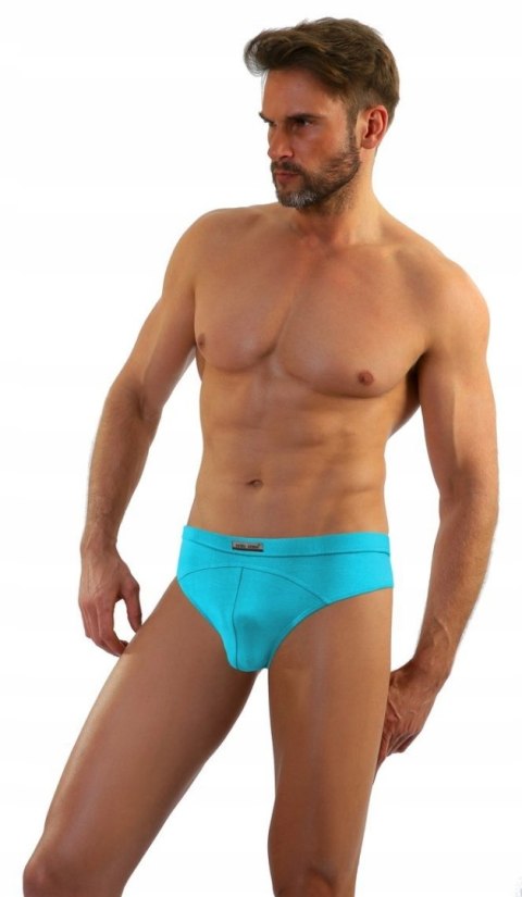 Slipy Męskie Klasyczne Majtki z Modalu SESTO SENSO SM03 Turkusowe - M