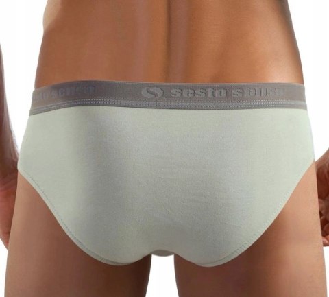 Slipy Męskie Sportowe Majtki Bawełniane SESTO SENSO SM05 Beżowe - XXL