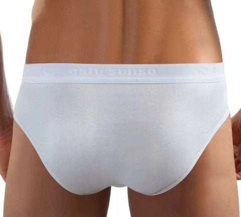 Slipy Męskie Sportowe Majtki Bawełniane SESTO SENSO SM05 Białe - XL