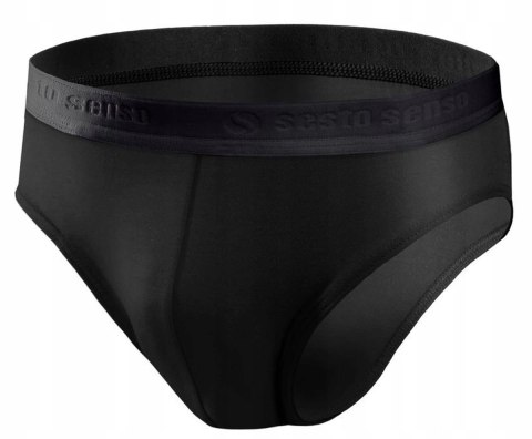 Slipy Męskie Sportowe Majtki Bawełniane SESTO SENSO SM05 Czarne - XL