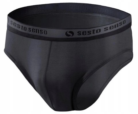 Slipy Męskie Sportowe Majtki Bawełniane SESTO SENSO SM05 Grafitowe - XL