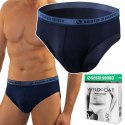 Slipy Męskie Sportowe Majtki Bawełniane SESTO SENSO SM05 Granatowe - XL