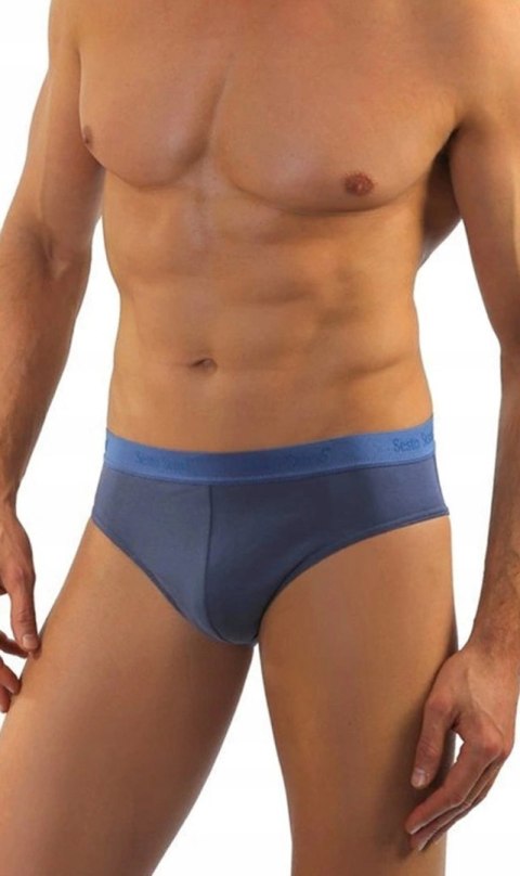 Slipy Męskie Sportowe Majtki Bawełniane SESTO SENSO SM05 Jeans - XXL