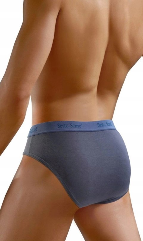 Slipy Męskie Sportowe Majtki Bawełniane SESTO SENSO SM05 Jeans - XXL