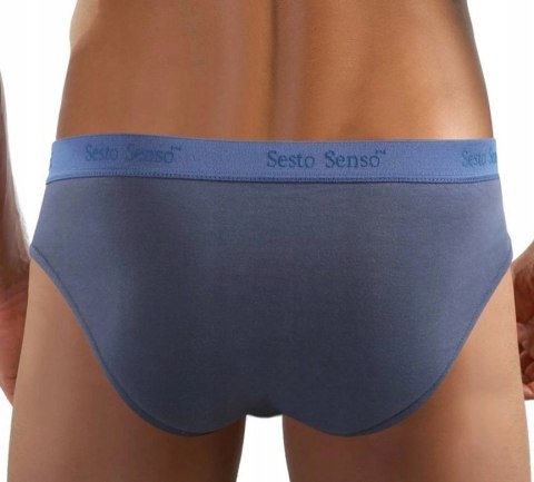 Slipy Męskie Sportowe Majtki Bawełniane SESTO SENSO SM05 Jeans - M