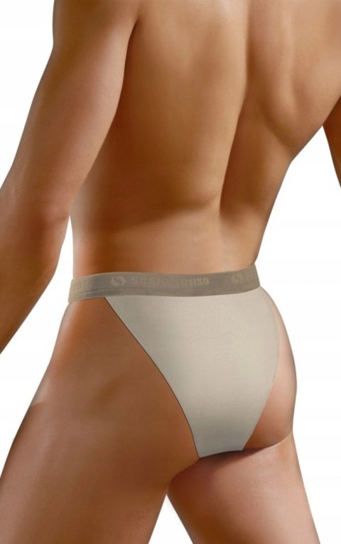 Slipy Męskie Tanga Odkryte Majtki Bawełniane SESTO SENSO SM04 Beżowe - XL Slipy Męskie Tanga Odkryte Majtki Bawełniane SESTO SENSO SM04 Beżowe - XL