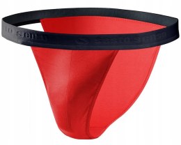Slipy Męskie Tanga Odkryte Majtki Bawełniane SESTO SENSO SM04 Czerwone - XL