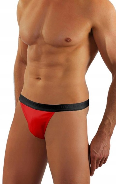 Slipy Męskie Tanga Odkryte Majtki Bawełniane SESTO SENSO SM04 Czerwone - L