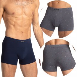 Bokserki Męskie Klasyczne 2-PAK Majtki Bawełniane Dopasowane LAMA - XXL
