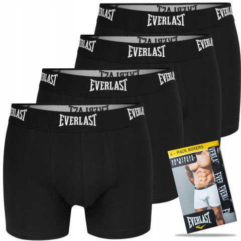 Bokserki Męskie Sportowe 4-PAK Dopasowane Bawełniane Szorty EVERLAST - XXL