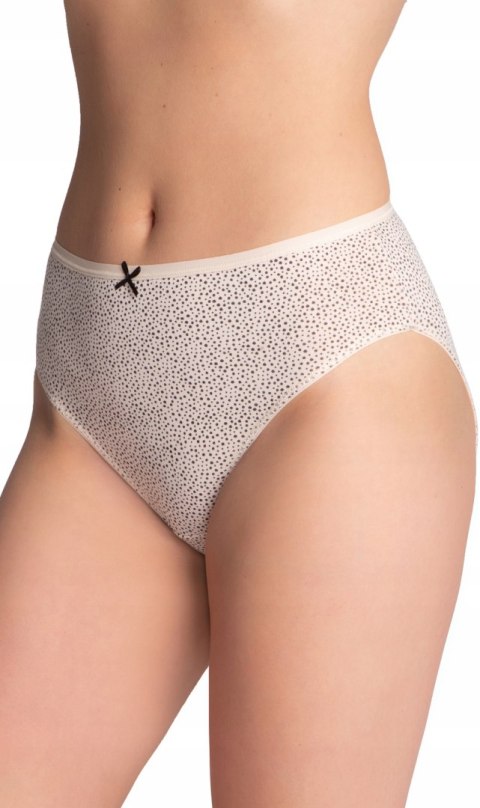 FIGI damskie BIKINI 3 PARY majtki bawełniane z nadrukiem LAMA 127BI-30 - L