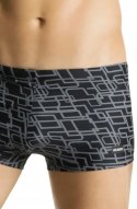 Kąpielówki Męskie Dopasowane Bokserki Kąpielowe na Basen ATLANTIC - XL