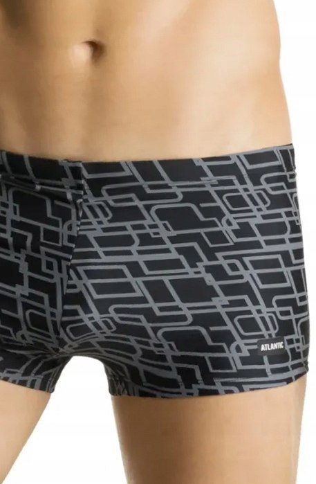 Kąpielówki Męskie Dopasowane Bokserki Kąpielowe na Basen ATLANTIC - XL Kąpielówki Męskie Dopasowane Bokserki Kąpielowe na Basen ATLANTIC - XL