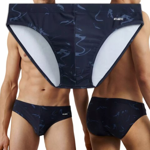 Kąpielówki Męskie Dopasowane Slipy Kąpielowe na Basen Sportowe ATLANTIC XXL Kąpielówki Męskie Dopasowane Slipy Kąpielowe na Basen Sportowe ATLANTIC XXL