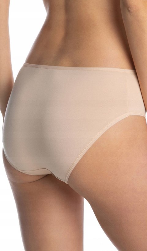 Majtki Damskie Bawełniane Figi Bikini 3 PARY Klasyczne LAMA Beżowe - L Majtki Damskie Bawełniane Figi Bikini 3 PARY Klasyczne LAMA Beżowe - L