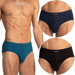 Slipy Męskie Klasyczne 3-PAK Majtki Bawełniane Wygodne Dopasowane LAMA - XL