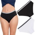 Figi Damskie Bikini Sport 2-PAK Majtki Sportowe Bawełniane MORAJ - L