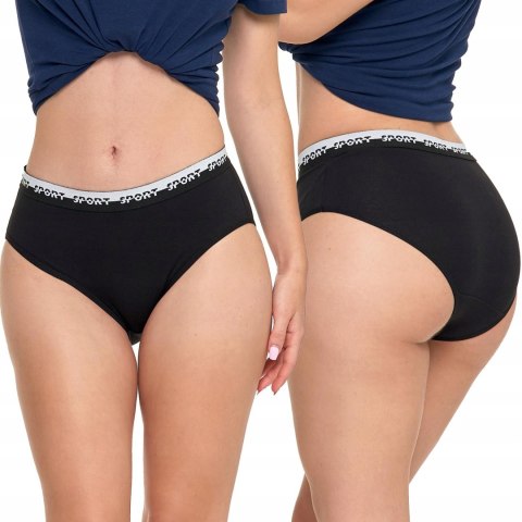 Figi Damskie Bikini Sport 2-PAK Majtki Sportowe Bawełniane MORAJ - S Figi Damskie Bikini Sport 2-PAK Majtki Sportowe Bawełniane MORAJ - S