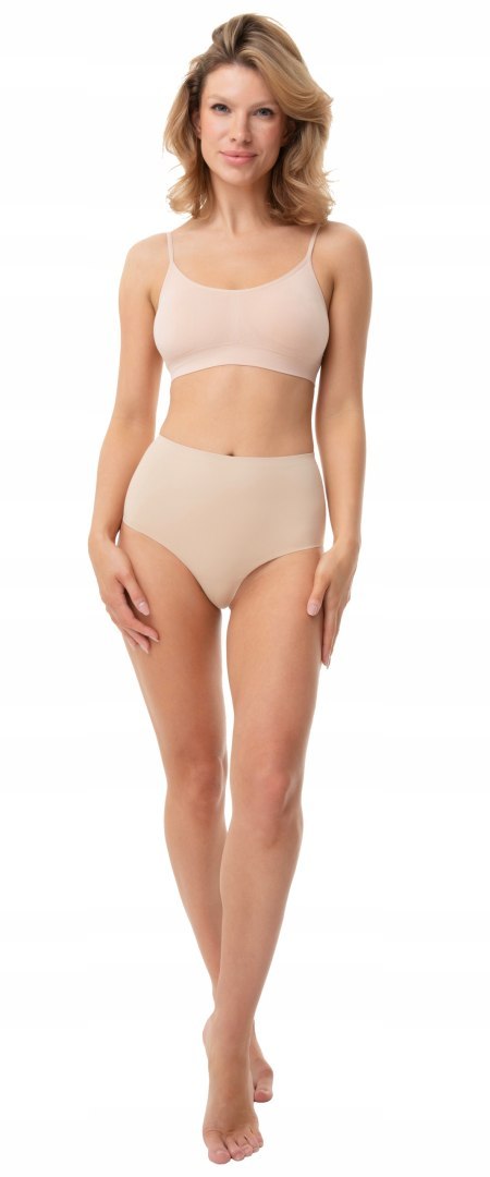 Figi Damskie Brazyliany z Wysokim Stanem Bezszwowe Wygodne JULIMEX - XL Figi Damskie Brazyliany z Wysokim Stanem Bezszwowe Wygodne JULIMEX - XL