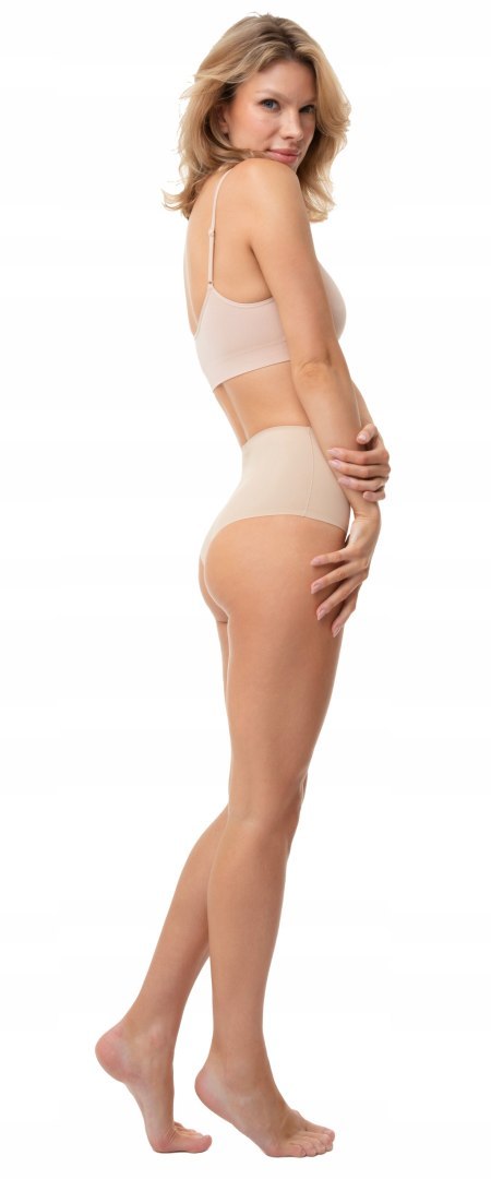 Figi Damskie Brazyliany z Wysokim Stanem Bezszwowe Wygodne JULIMEX - XL Figi Damskie Brazyliany z Wysokim Stanem Bezszwowe Wygodne JULIMEX - XL