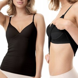Koszulka i Biustonosz 2w1 Podkoszulka na Ramiączkach JULIMEX TOP BRA - XL