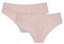 Majtki Damskie z Wiskozy 2-PAK Wygodne Figi Hipster HENDERSON BLUE - L