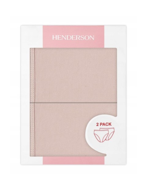 Majtki Damskie z Wiskozy 2-PAK Wygodne Figi Hipster HENDERSON BLUE - S