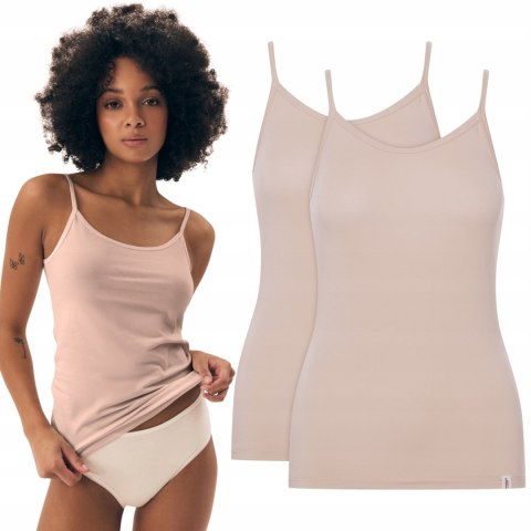 Podkoszulka Damska na Wąskich Ramiączkach Delikatna Wiskoza HENDERSON - S