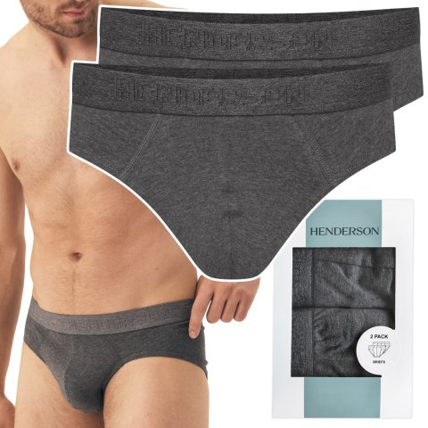 Slipy męskie 2-PAK Majtki Sportowe Wygodne Bawełniane HENDERSON MOVE - M