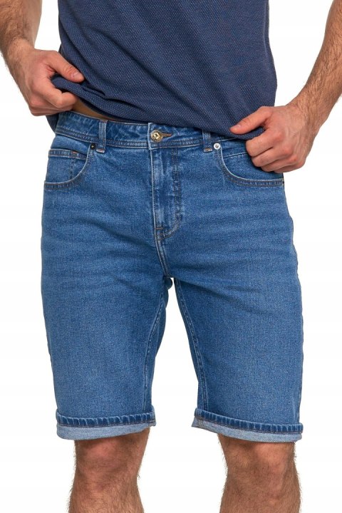 Spodenki jeansowe męskie klasyczne SZORTY JEANSY do kolan na lato MORAJ 3XL Spodenki jeansowe męskie klasyczne SZORTY JEANSY do kolan na lato MORAJ 3XL