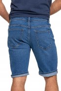 Spodenki jeansowe męskie klasyczne SZORTY JEANSY do kolan na lato MORAJ 3XL