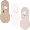 Stopki Damskie Skarpetki Balerinki z Haftem Zwierzątka MORAJ - 35-38