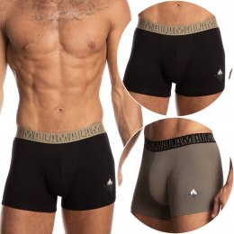 Bokserki Męskie 2 PARY Majtki Bawełniane Modne Eleganckie Wygodne LAMA - XL